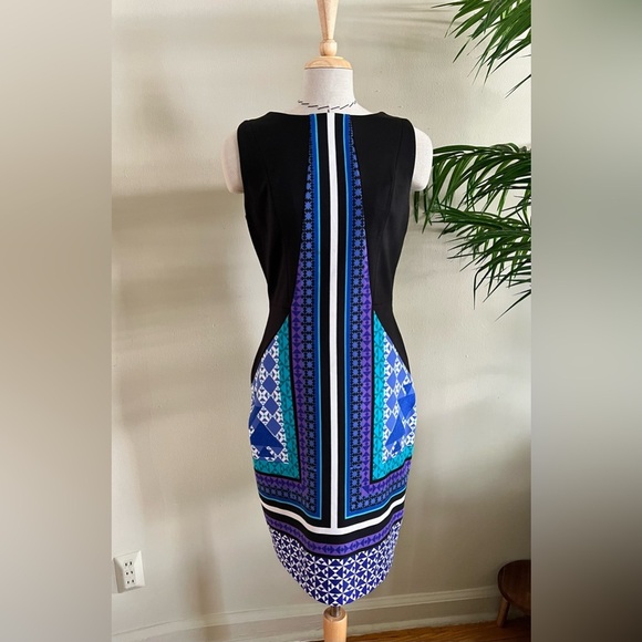 Ivanka Trump Geometric Bodycon Dress – Size 4 - Picture 4 of 9